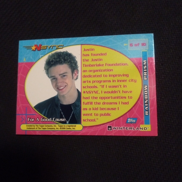 Lot Of 4 Nsync Trading Cards Featuring Justin Timberlake And Lance Bass - Picture 3 of 13